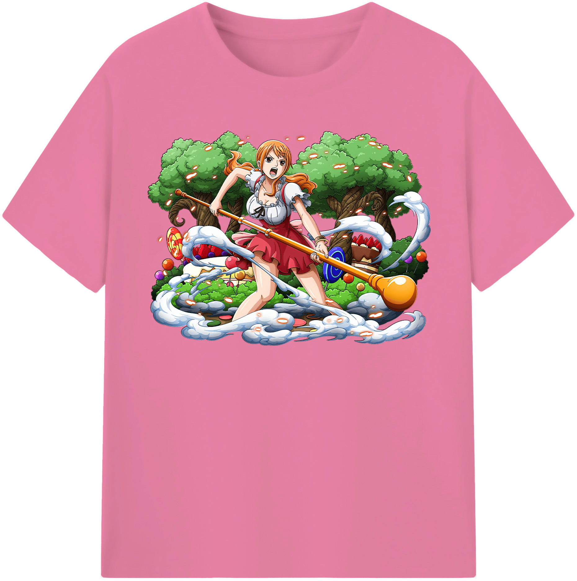 ワンピース ナミ ONE PIECE Nami 綿100％半袖Tシャツ（フロントプリント）